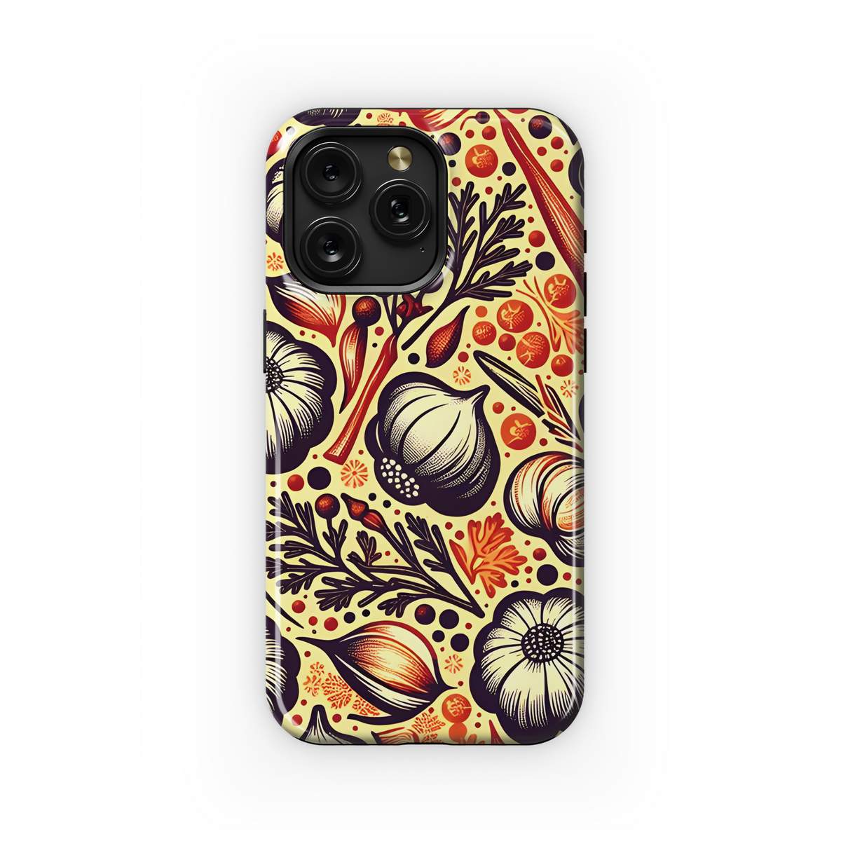 Duotone Garlic Food Phone Case iPhone Samsung Cover Pixel 3439 - Image 1