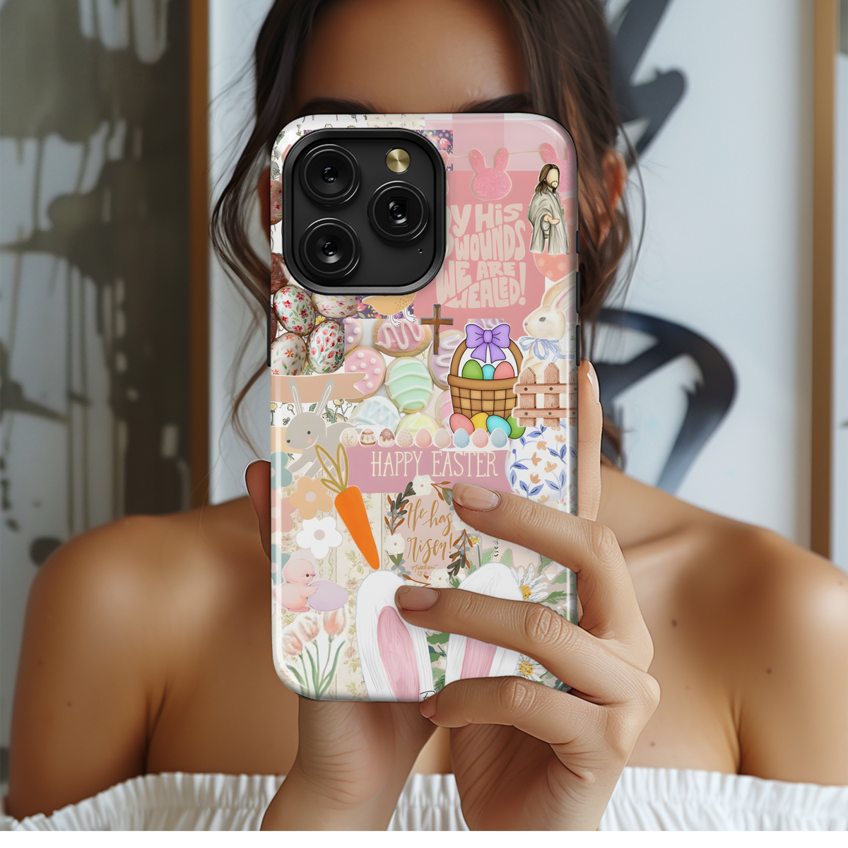 Easter Bunny Blessings
 Phone Case iPhone Samsung Cover Pixel 3989 - Image 2