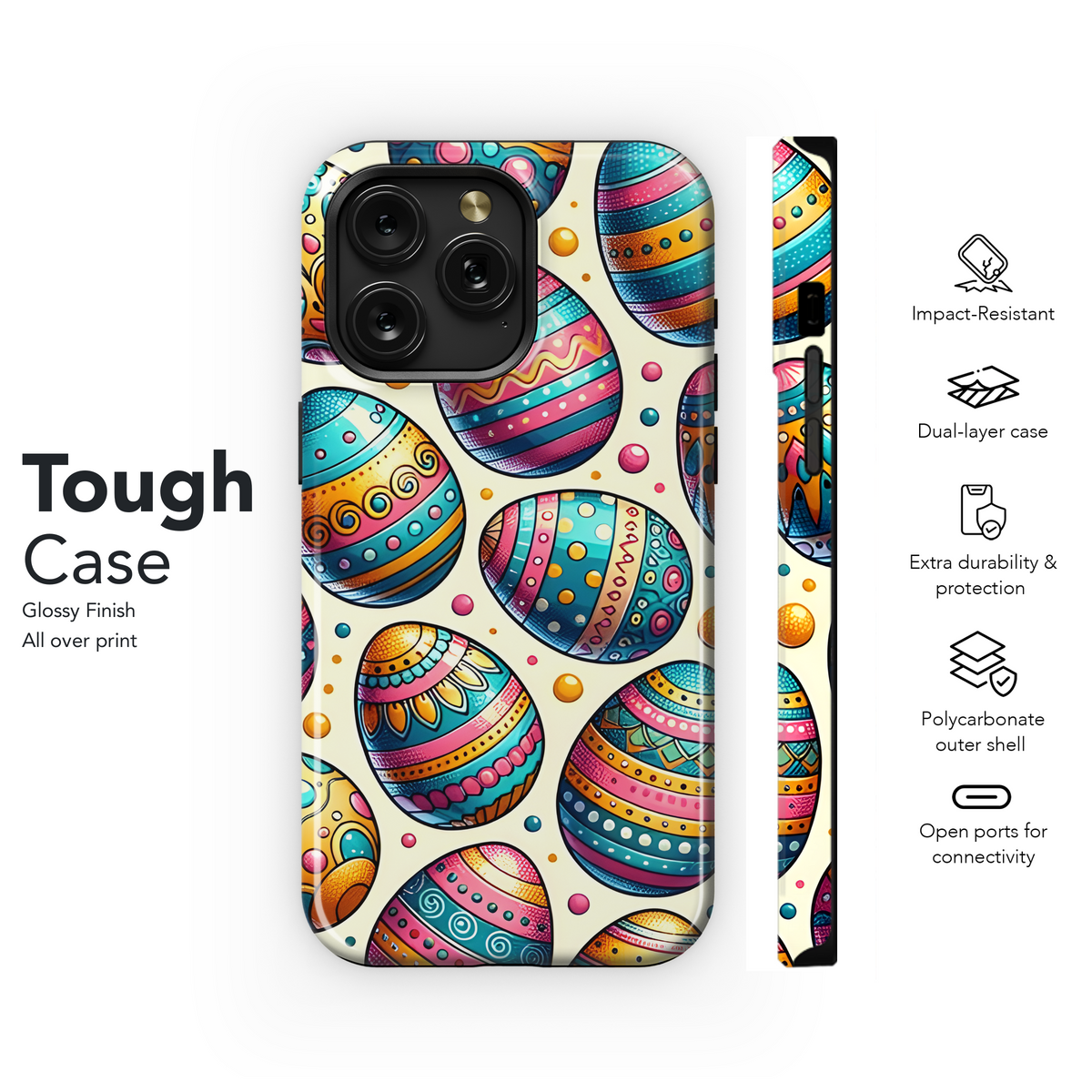 Easter Egg Mosaic Phone Case iPhone Samsung Cover Pixel 2750 - Image 6