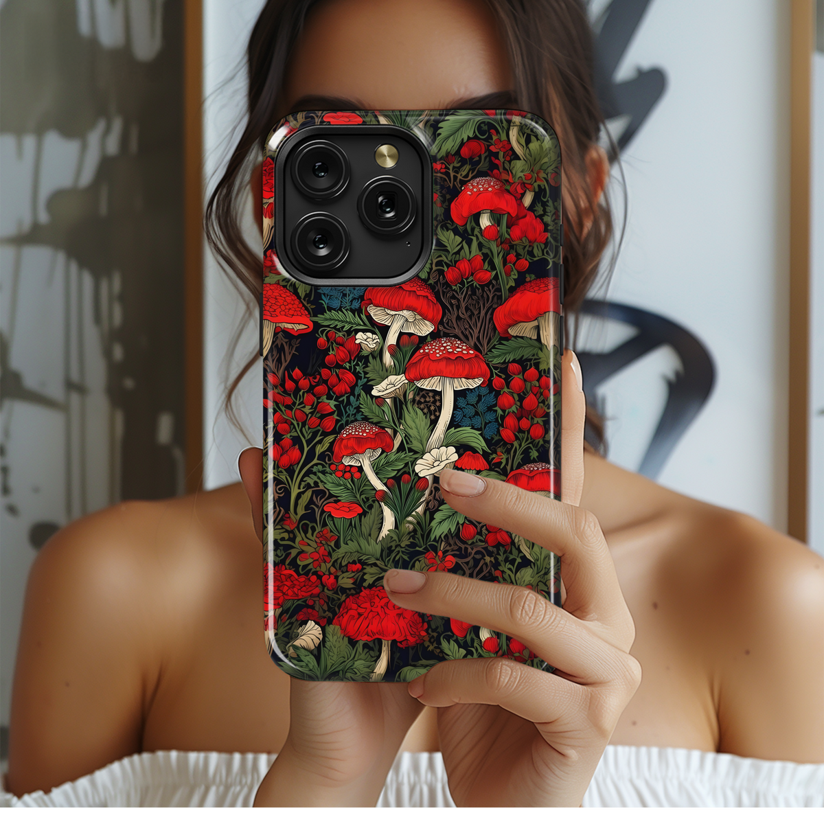 Enchanted Mushroom Garden Phone Case iPhone Samsung Cover Pixel 4147 - Image 2