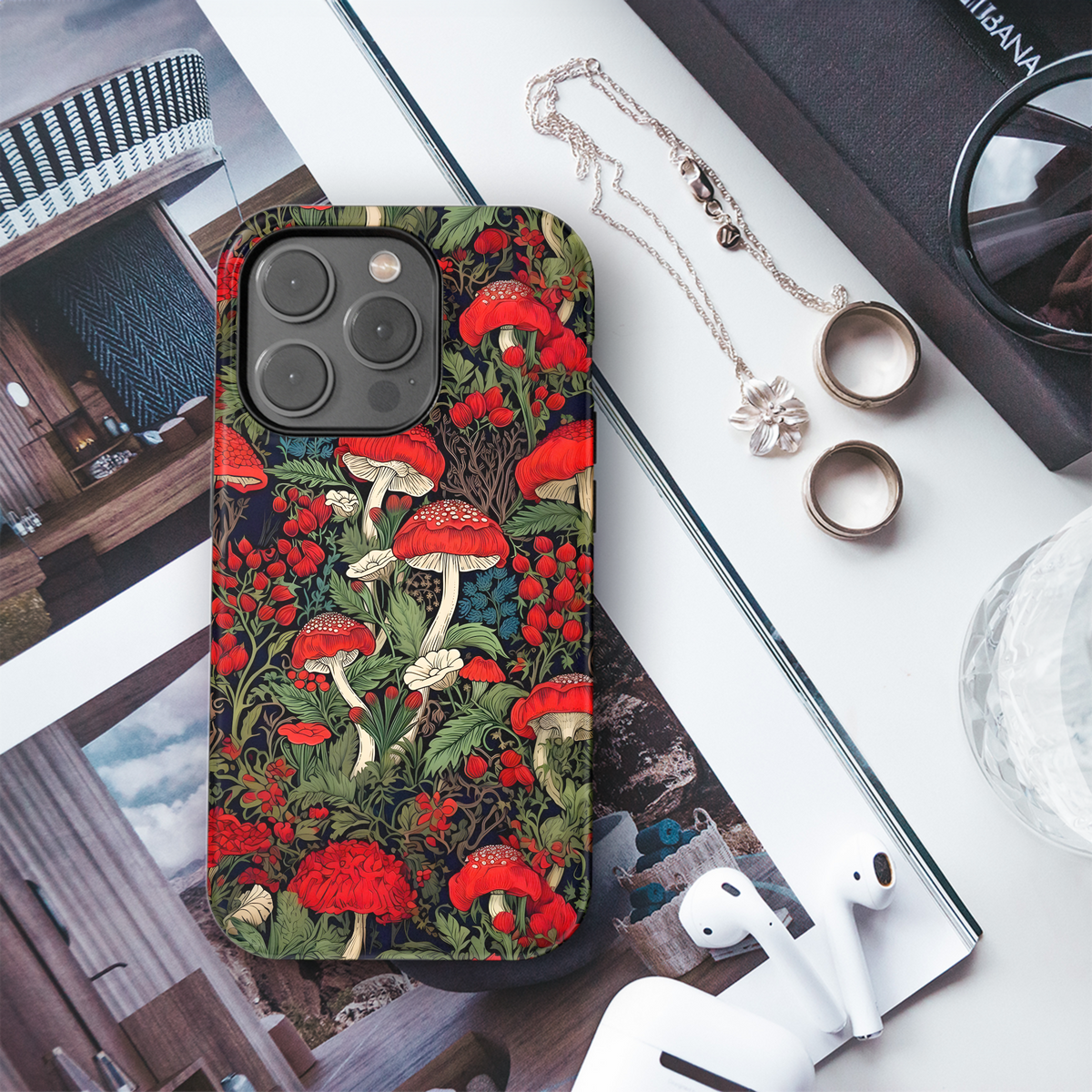 Enchanted Mushroom Garden Phone Case iPhone Samsung Cover Pixel 4147 - Image 3