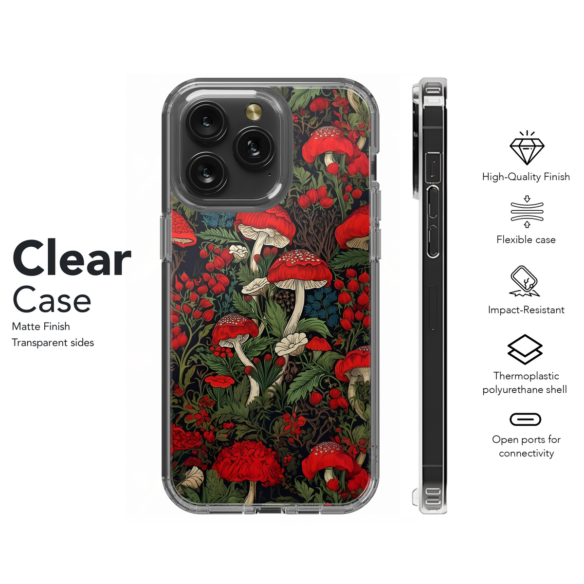 Enchanted Mushroom Garden Phone Case iPhone Samsung Cover Pixel 4147 - Image 8