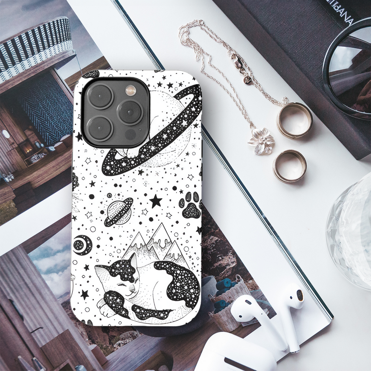 Esoteric Cat Halloween Phone Case iPhone Samsung Cover Pixel 2219 - Image 3