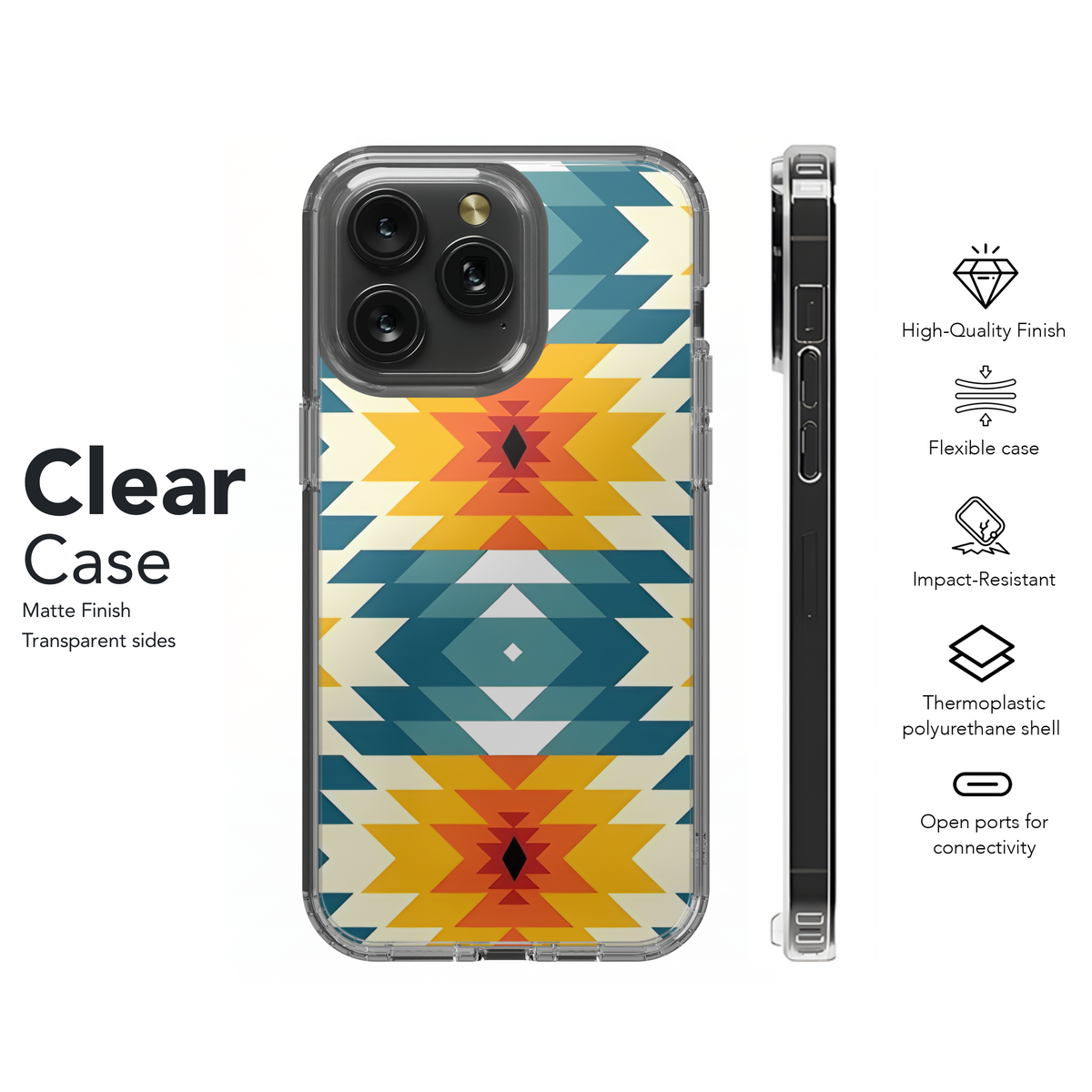 Ethnic Aztec Geometric Phone Case iPhone Samsung Cover Pixel 3196 - Image 8