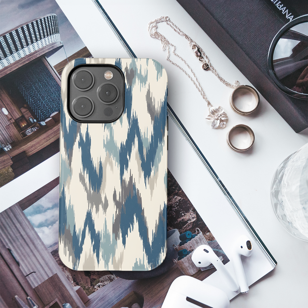 Ethnic Ikat Abstract Phone Case iPhone Samsung Cover Pixel 2465 - Image 3