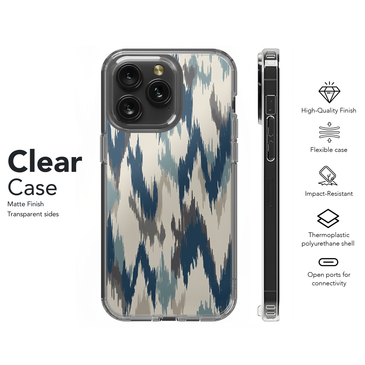 Ethnic Ikat Abstract Phone Case iPhone Samsung Cover Pixel 2465 - Image 8