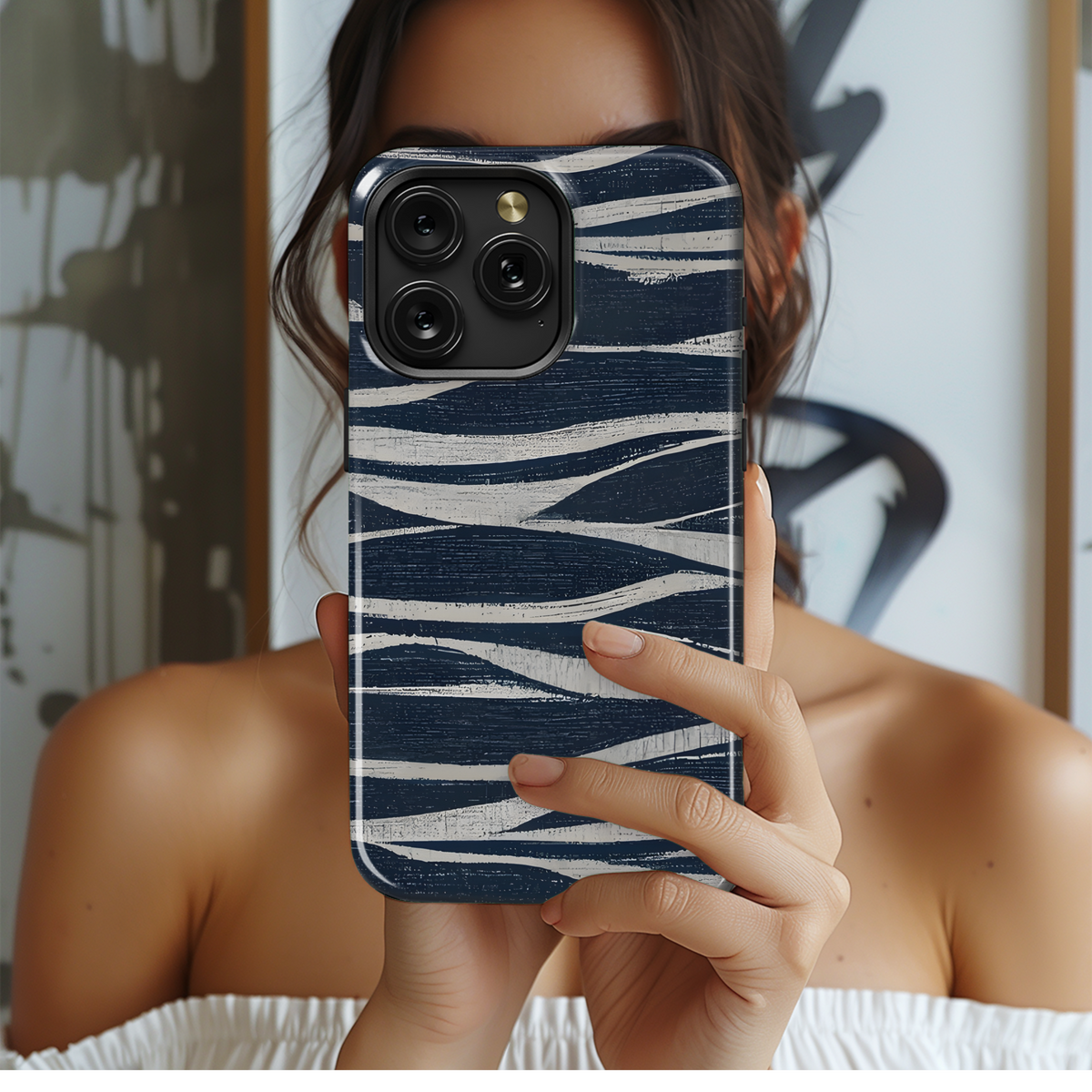 Ethnic Ikat Abstract Phone Case iPhone Samsung Cover Pixel 2466 - Image 2