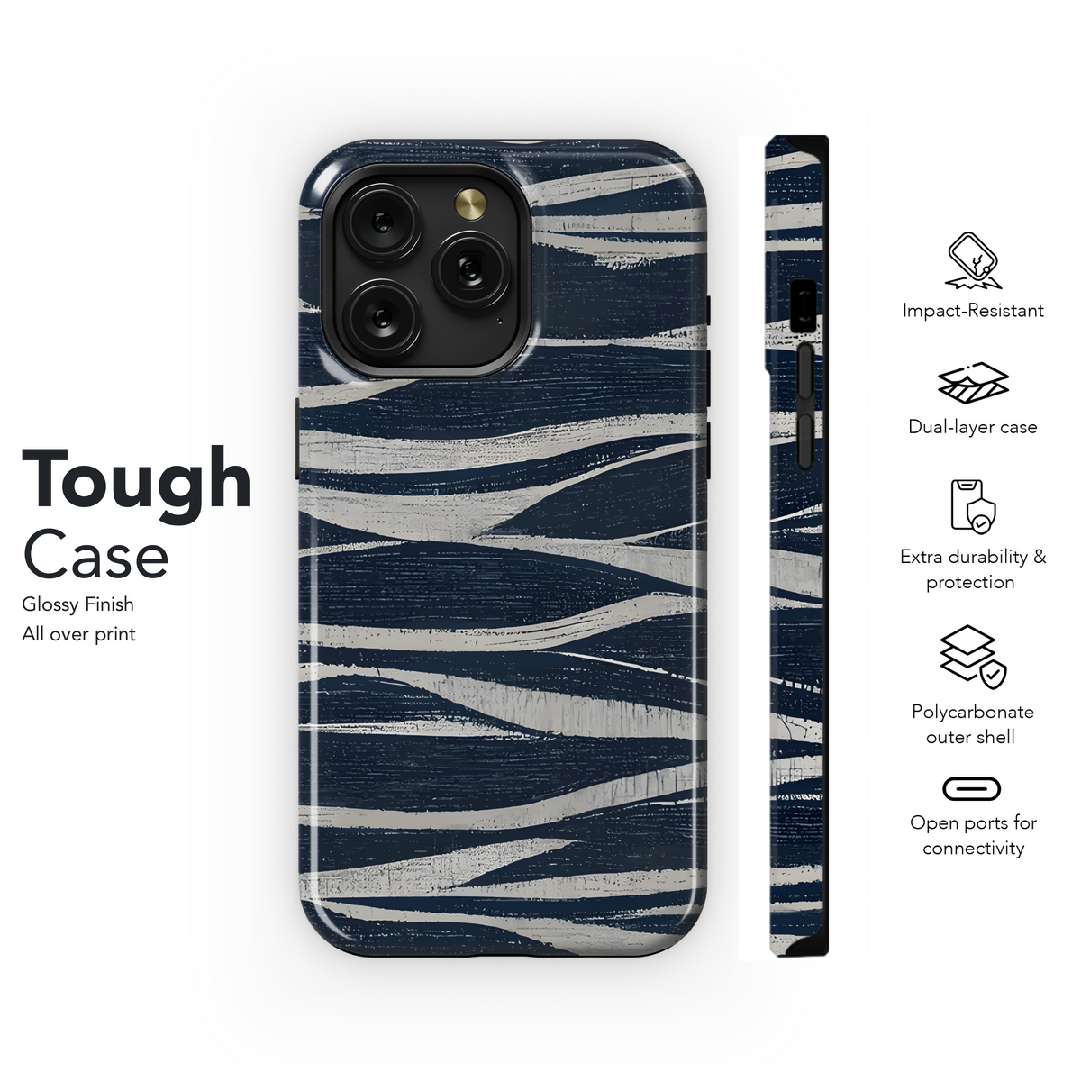 Ethnic Ikat Abstract Phone Case iPhone Samsung Cover Pixel 2466 - Image 6