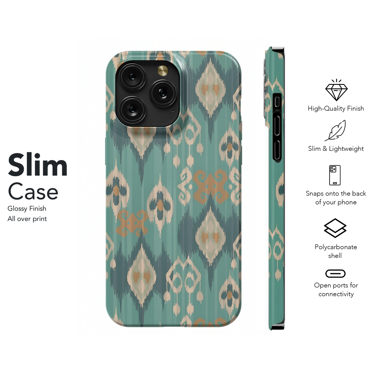 Ethnic Ikat Phone Case iPhone Samsung Cover Pixel 3794 - Image 7