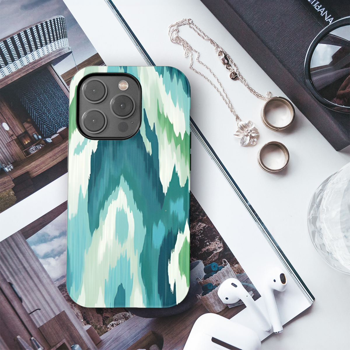 Ethnic Ikat Phone Case iPhone Samsung Cover Pixel 3796 - Image 3