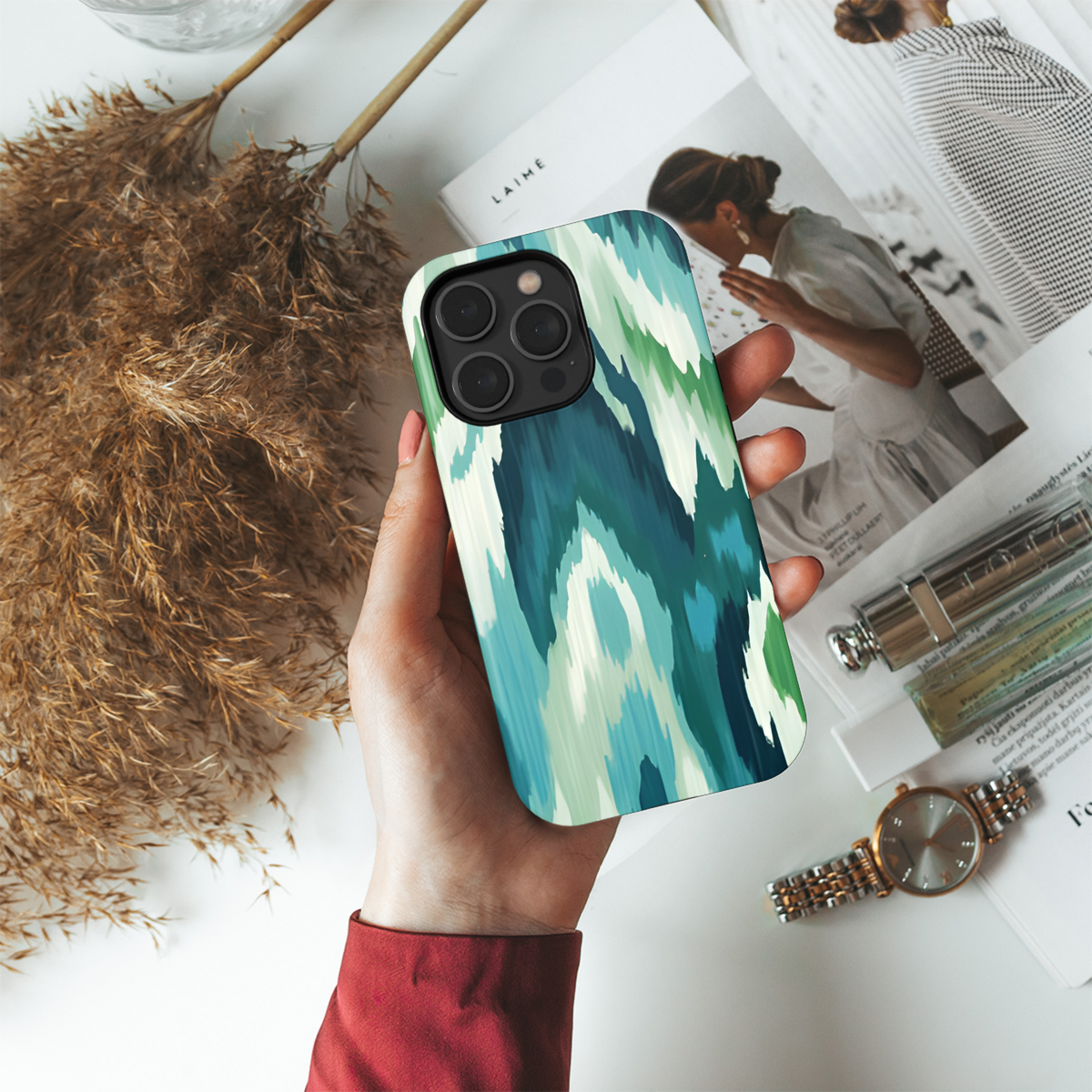 Ethnic Ikat Phone Case iPhone Samsung Cover Pixel 3796 - Image 4