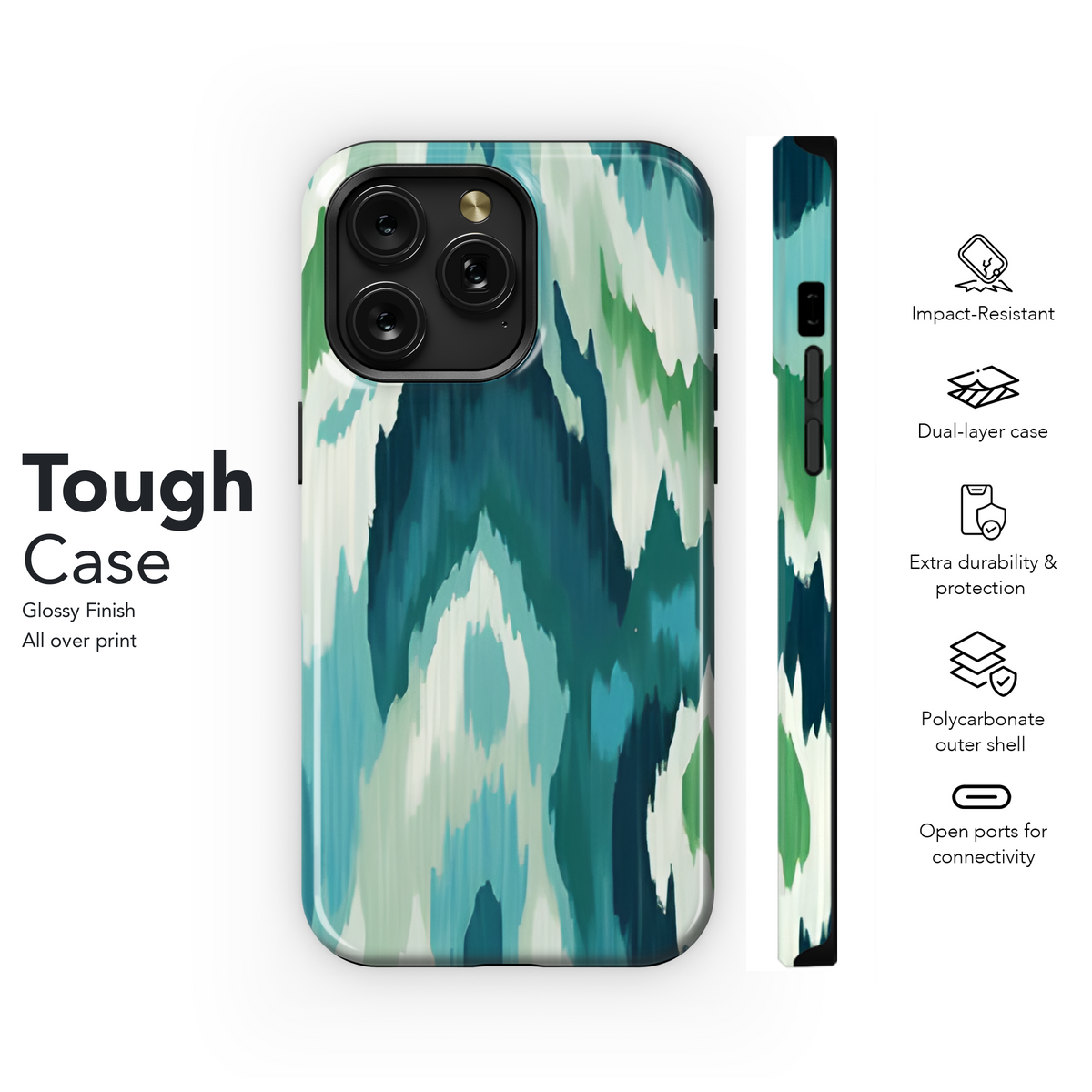 Ethnic Ikat Phone Case iPhone Samsung Cover Pixel 3796 - Image 6