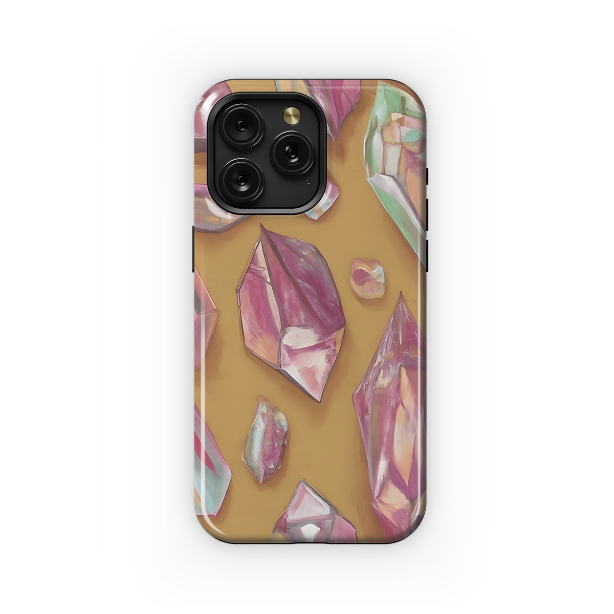 Faceted Crystals Phone Case iPhone Samsung Cover Pixel 3430 - Image 1