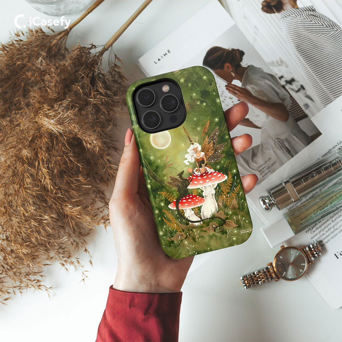 Fairy Mushroom Cottagecore Phone Case iPhone Samsung Pixel & More - Image 2