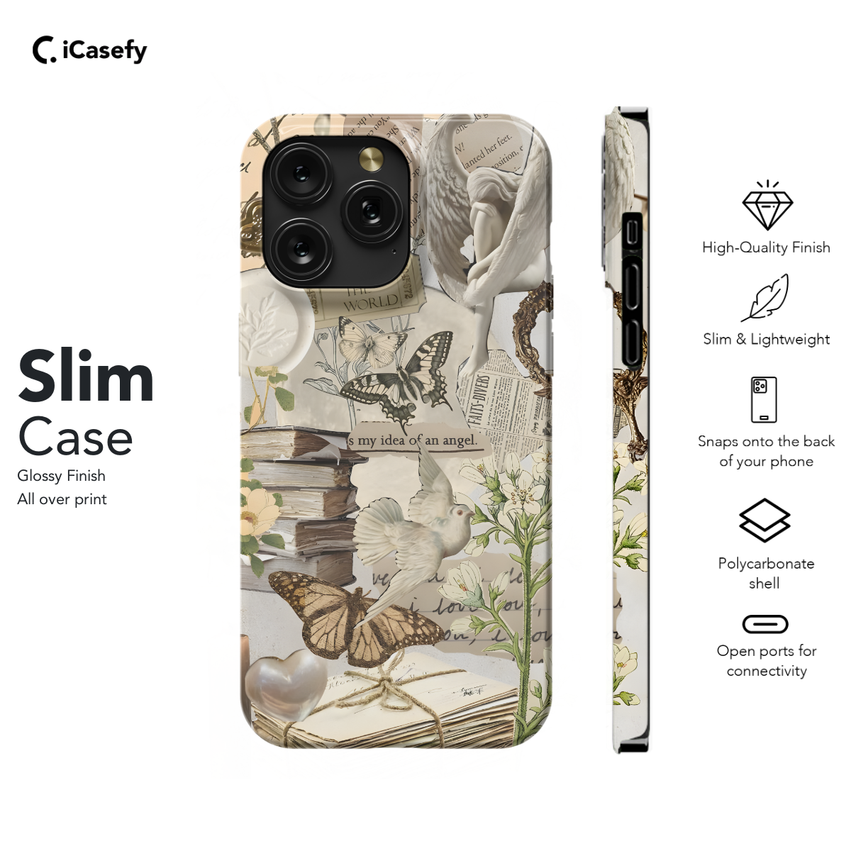 Fairycore Aesthetic Cottagecore Angel Collage Phone Case iPhone Samsung Cover Pixel 702 - Image 6