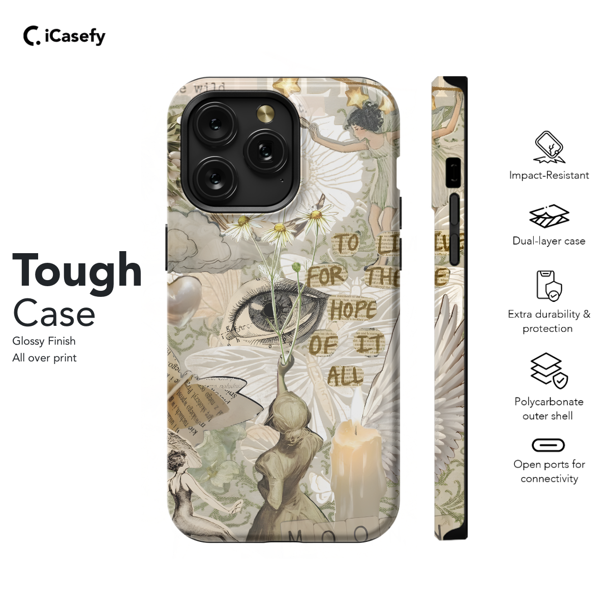 Fairycore Aesthetic Cottagecore Angel Collage Phone Case iPhone Samsung Cover Pixel 703 - Image 5