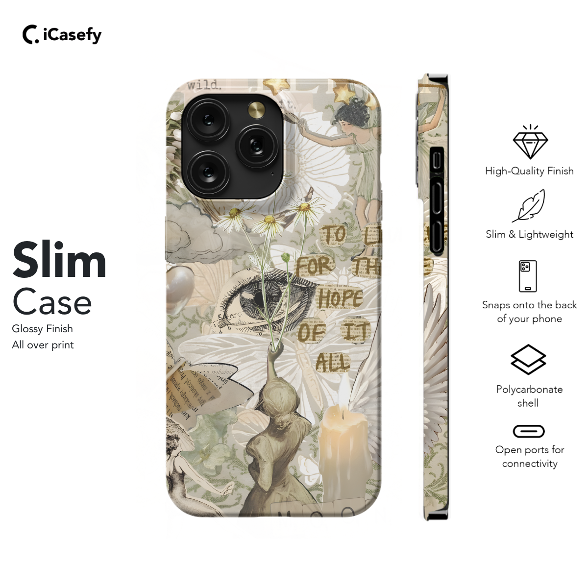 Fairycore Aesthetic Cottagecore Angel Collage Phone Case iPhone Samsung Cover Pixel 703 - Image 6