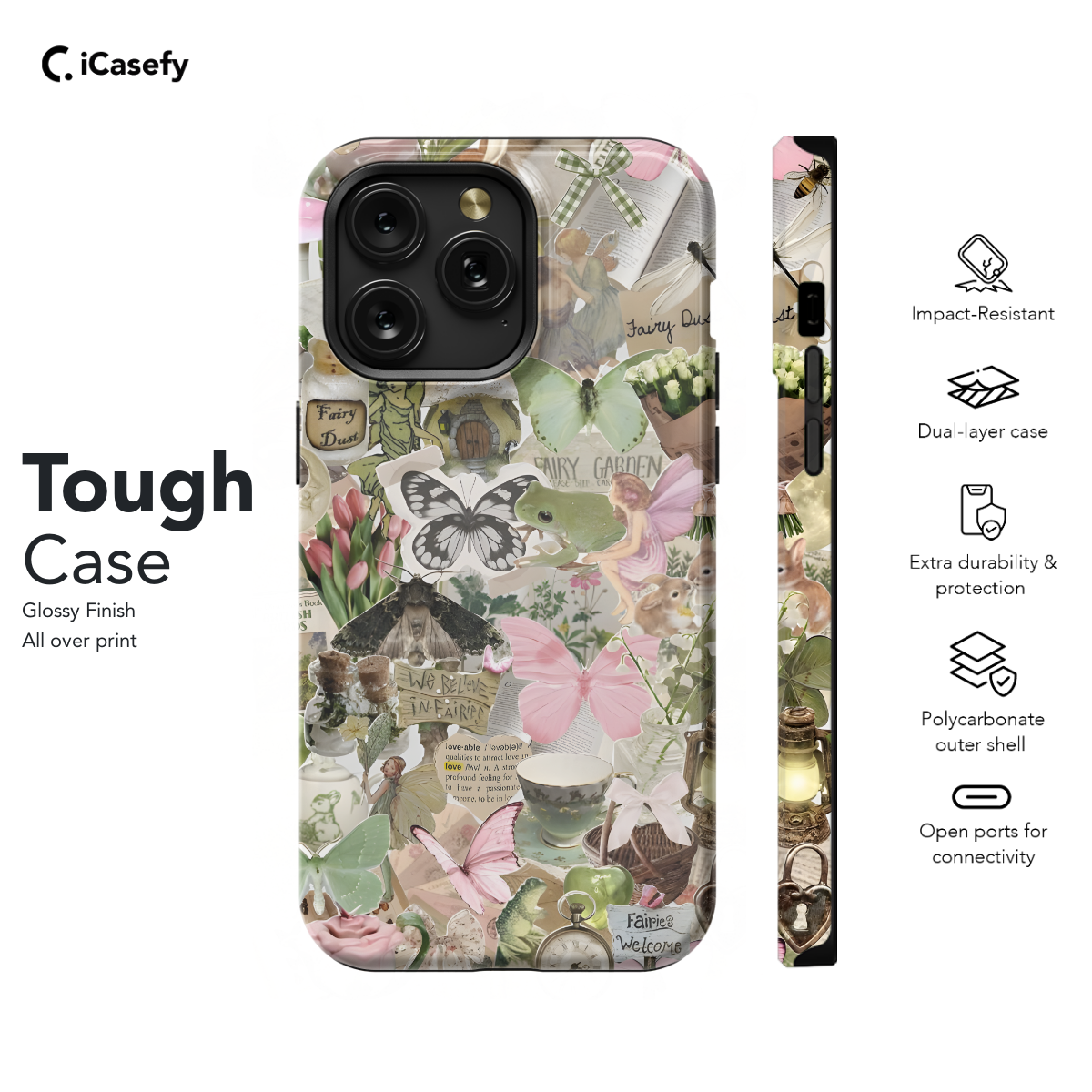 Fairycore Aesthetic Cottagecore Angel Collage Phone Case iPhone Samsung Cover Pixel 704 - Image 5