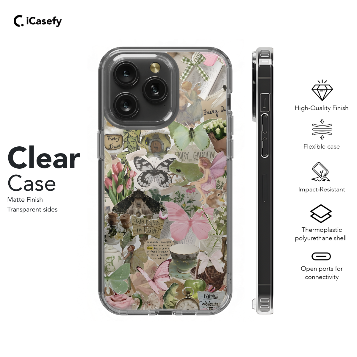 Fairycore Aesthetic Cottagecore Angel Collage Phone Case iPhone Samsung Cover Pixel 704 - Image 7