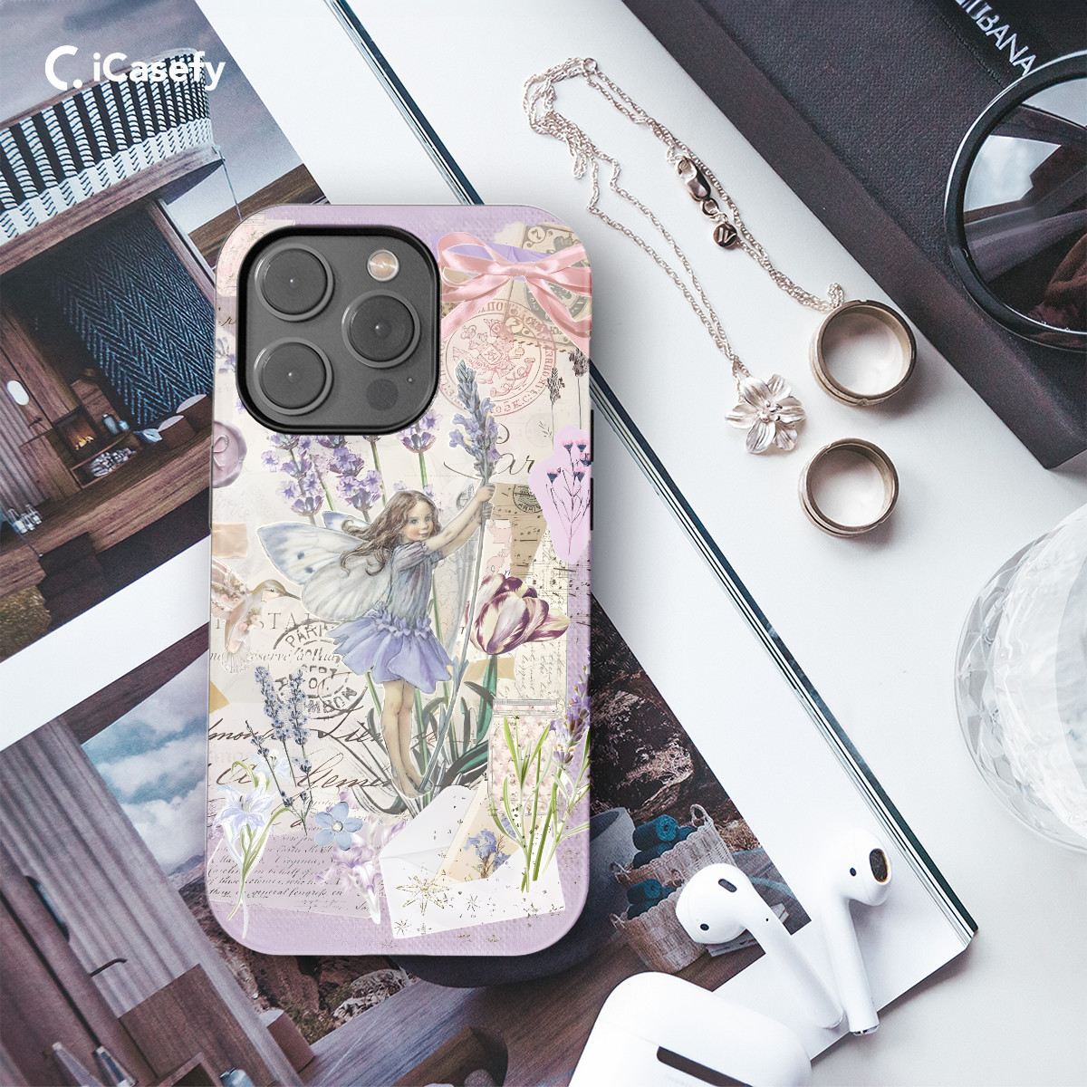 Fairycore Aesthetic Cottagecore Angel Collage Phone Case iPhone Samsung Cover Pixel 705 - Image 3