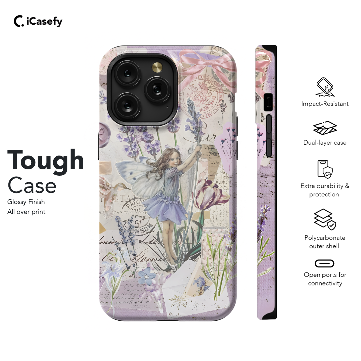 Fairycore Aesthetic Cottagecore Angel Collage Phone Case iPhone Samsung Cover Pixel 705 - Image 5