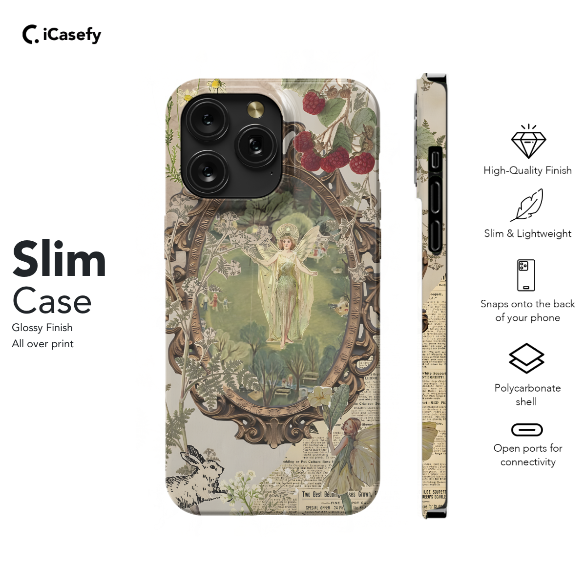 Fairycore Aesthetic Cottagecore Angel Collage Phone Case iPhone Samsung Cover Pixel 706 - Image 6