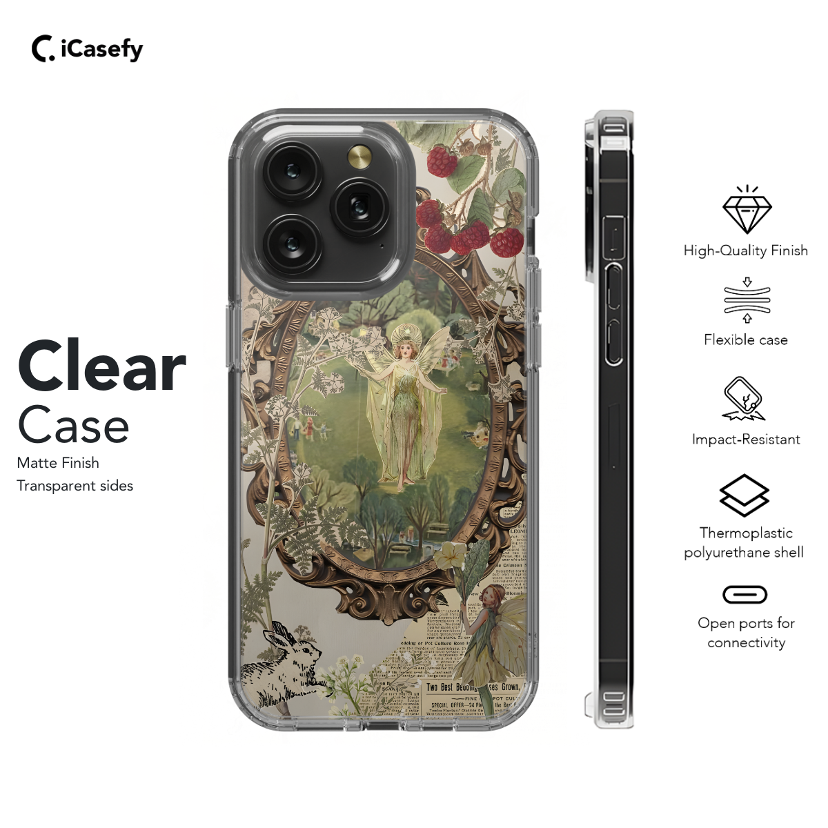 Fairycore Aesthetic Cottagecore Angel Collage Phone Case iPhone Samsung Cover Pixel 706 - Image 7