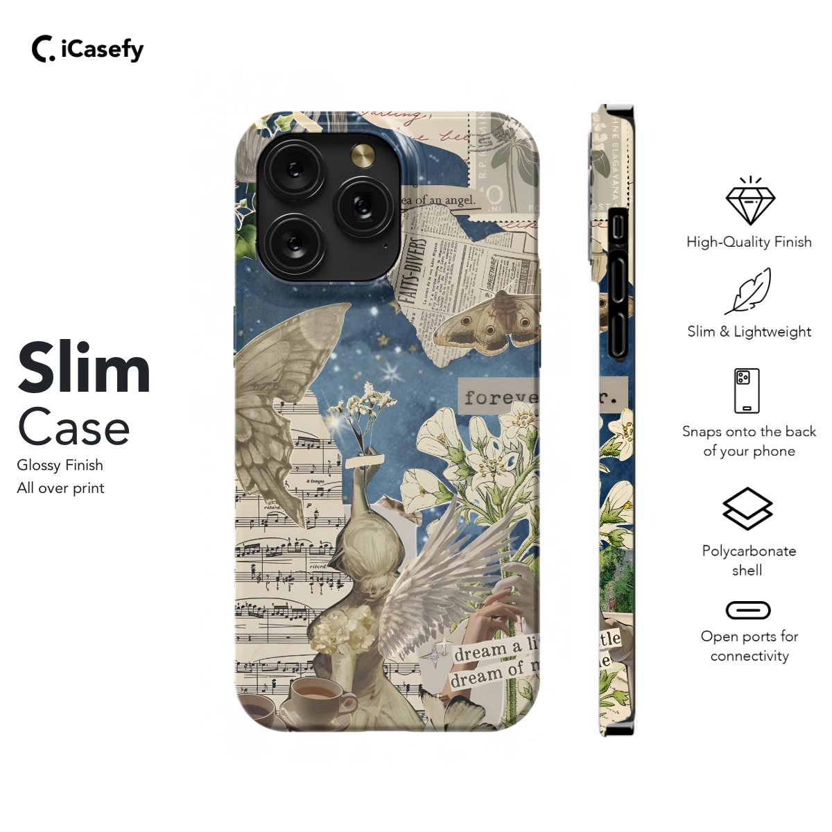 Fairycore Aesthetic Cottagecore Angel Collage Phone Case iPhone Samsung Cover Pixel 708 - Image 6