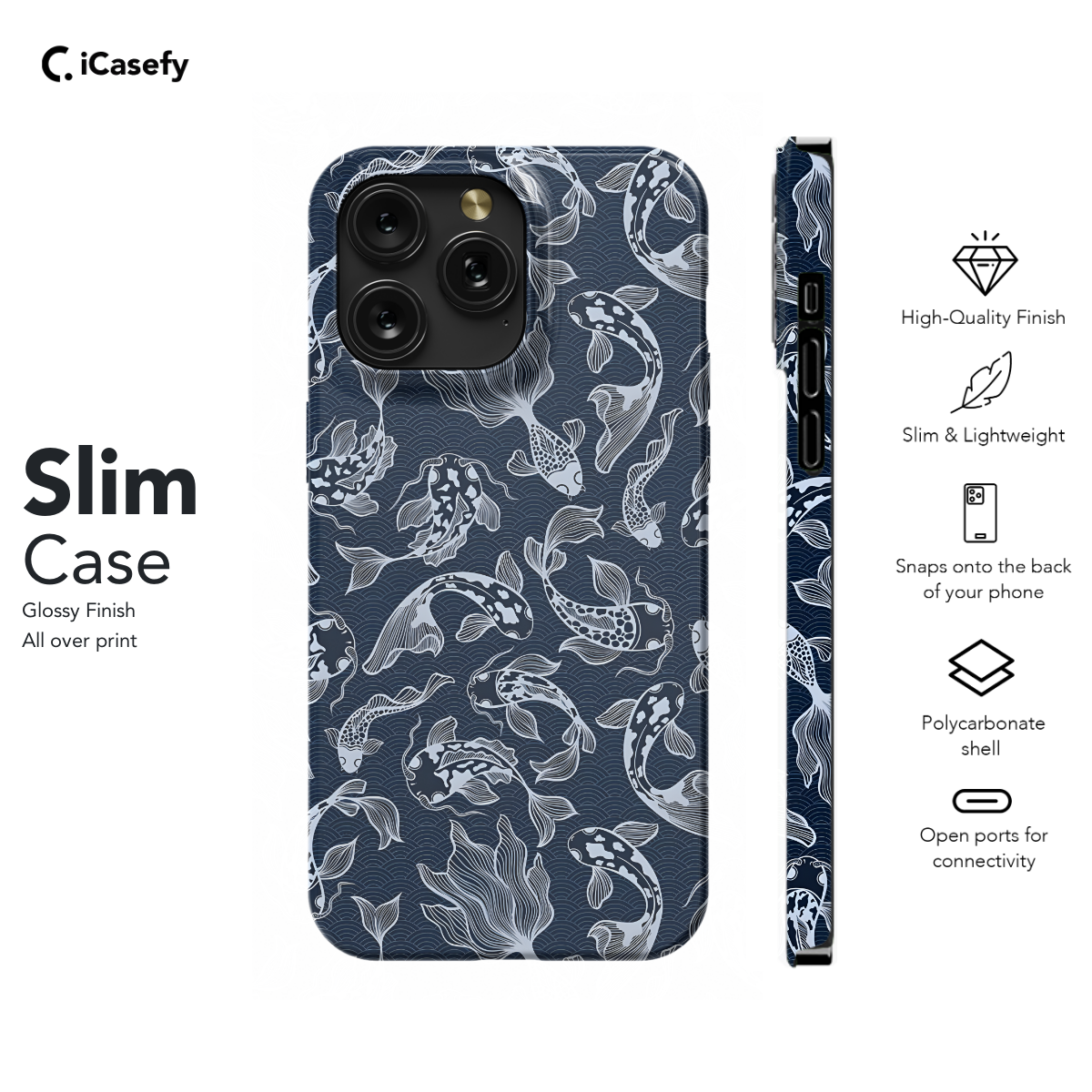 Fish pattern Phone Case iPhone Samsung Pixel & More 142 - Image 6