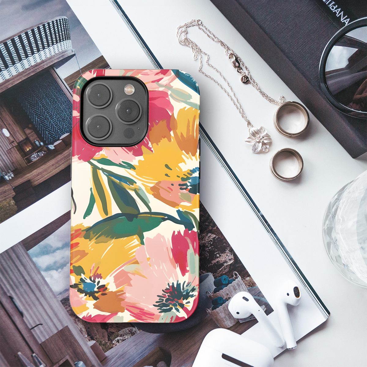 Floral abstract grunge pattern seamless Phone Case iPhone Samsung Cover Pixel 2434 - Image 3