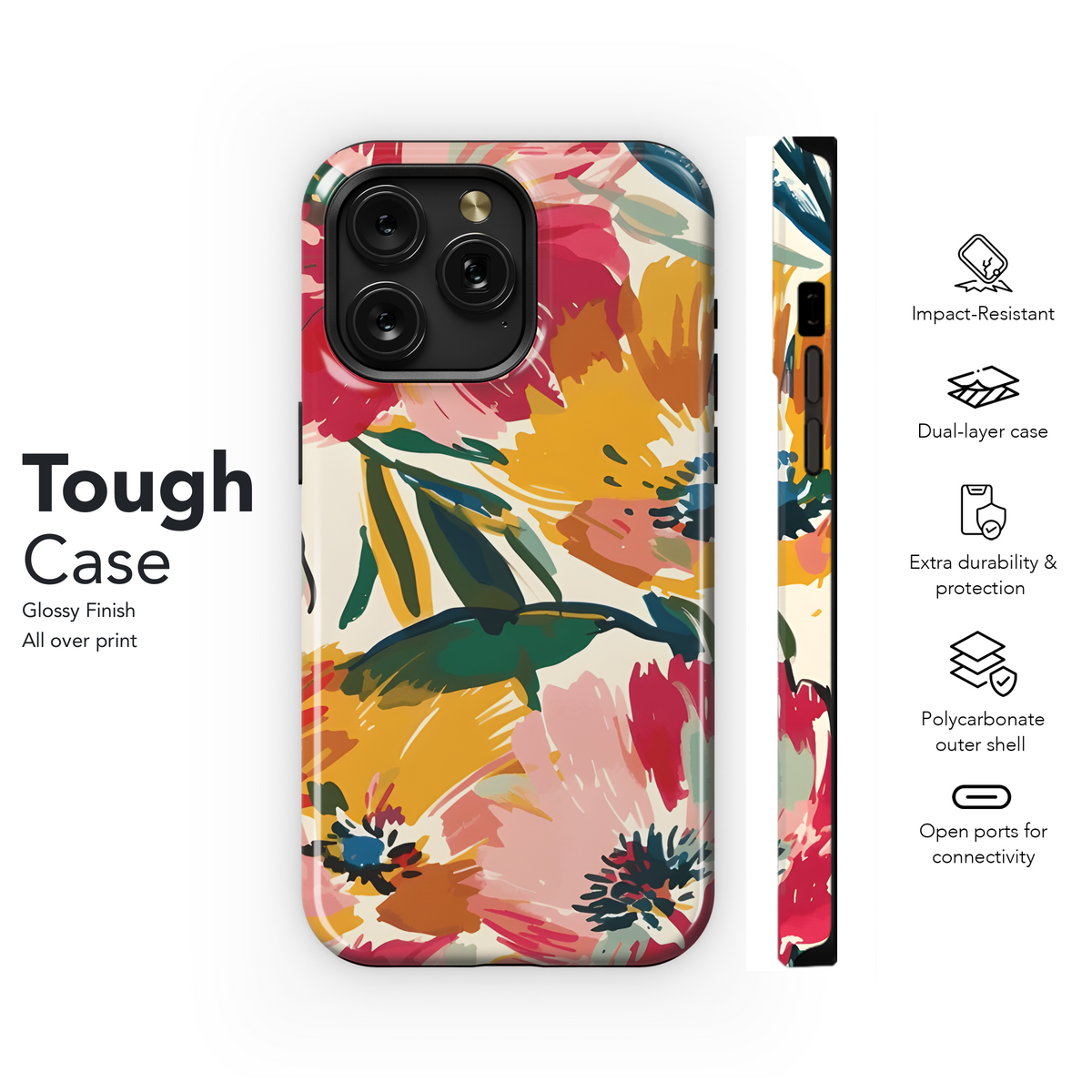 Floral abstract grunge pattern seamless Phone Case iPhone Samsung Cover Pixel 2434 - Image 6