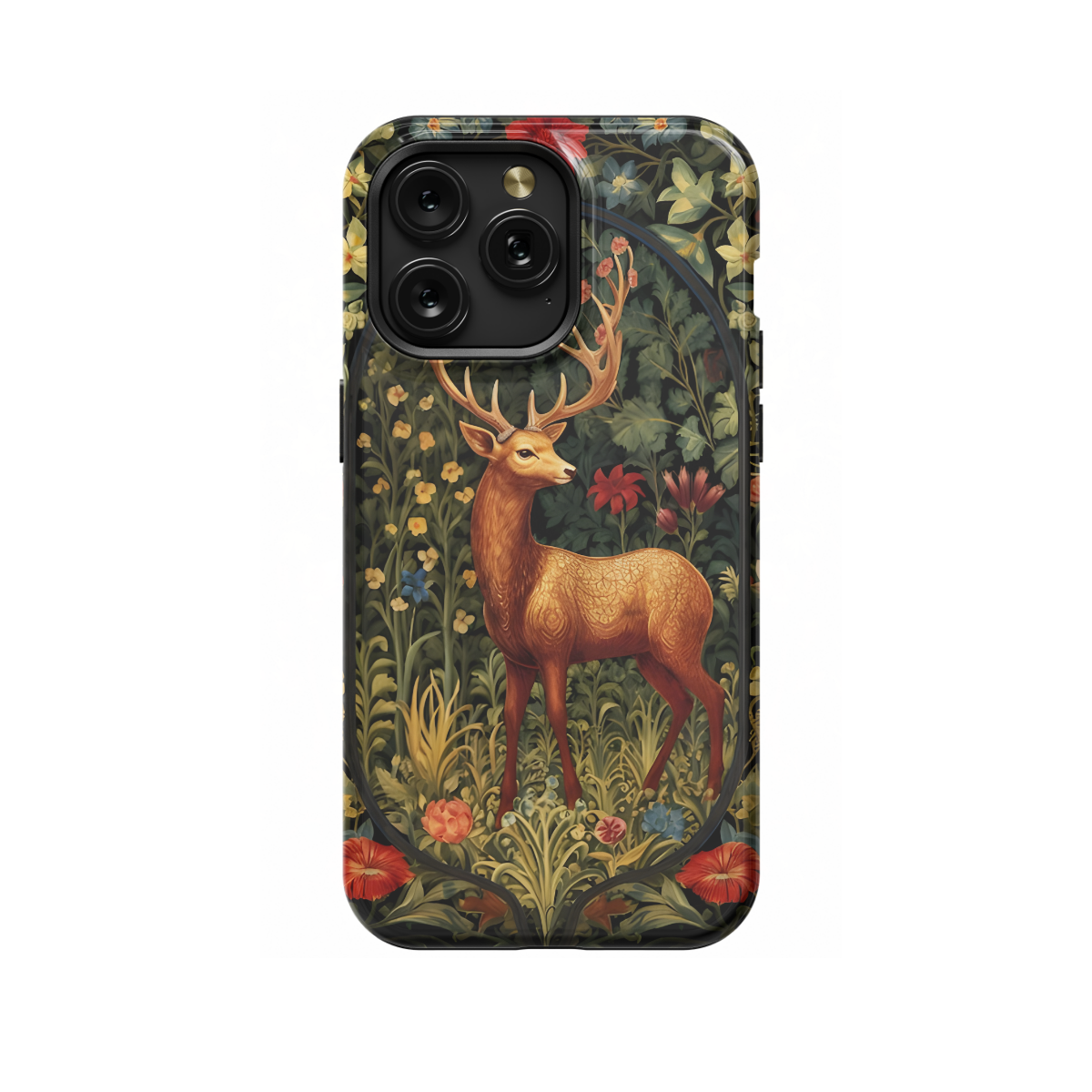 Floral Antelope Phone Case iPhone Samsung Cover Pixel 1236 - Image 1