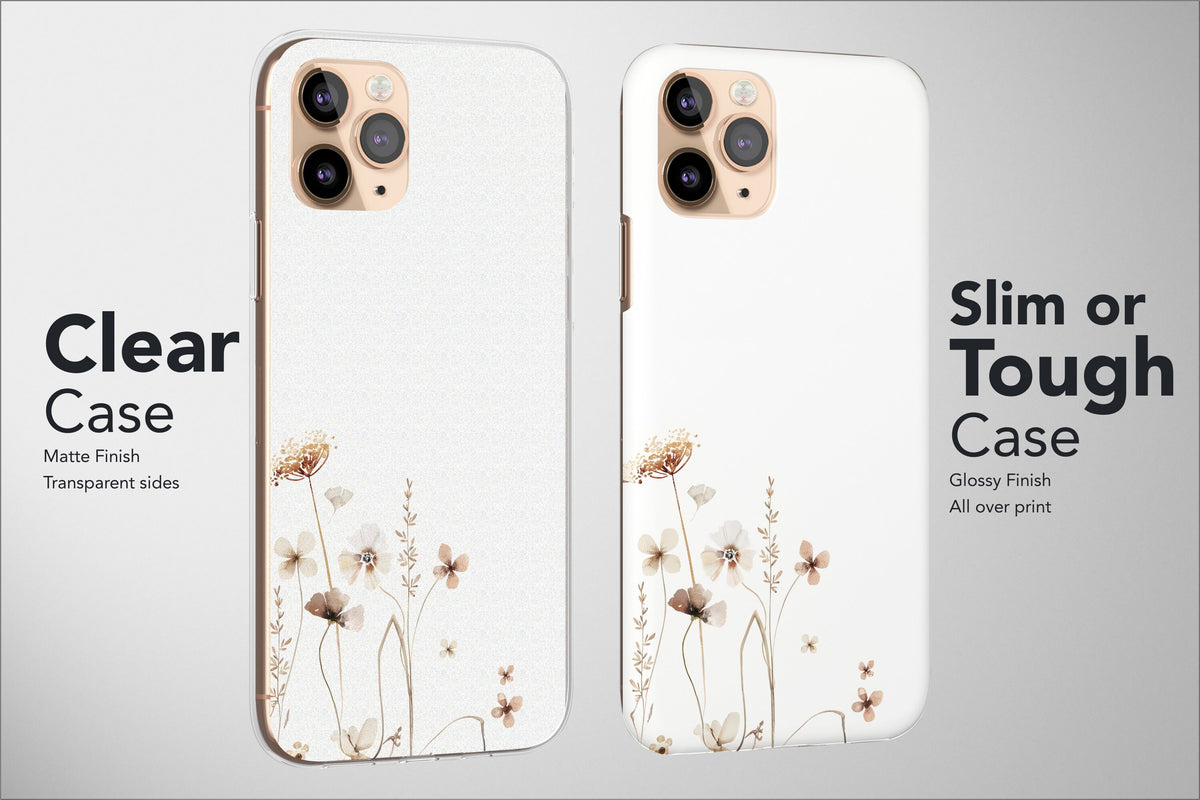 Floral Boho Minimalist Phone Case Rose Simple Line Art Cover For - Image 2