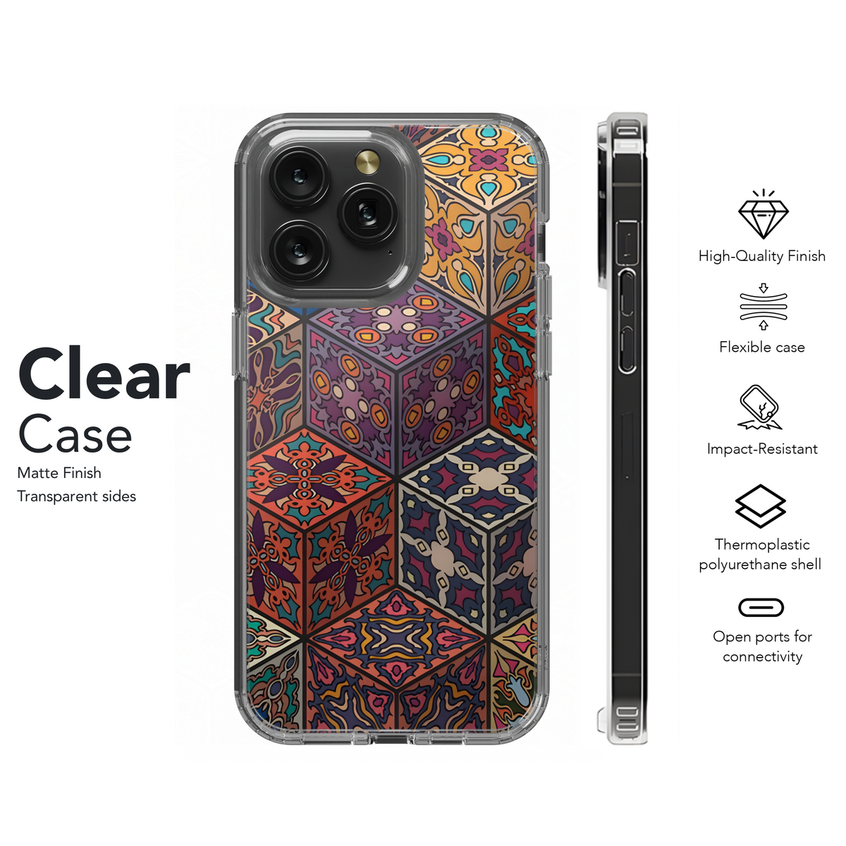 Floral Mandala Phone Case iPhone Samsung Cover Pixel 2590 - Image 8