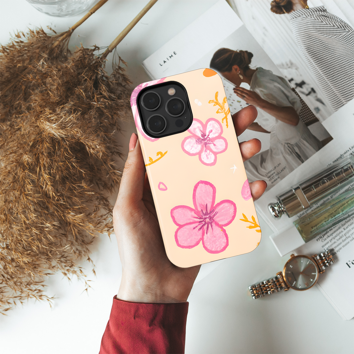 Floral Pastel Phone Case iPhone Samsung Cover Pixel 2933 - Image 4