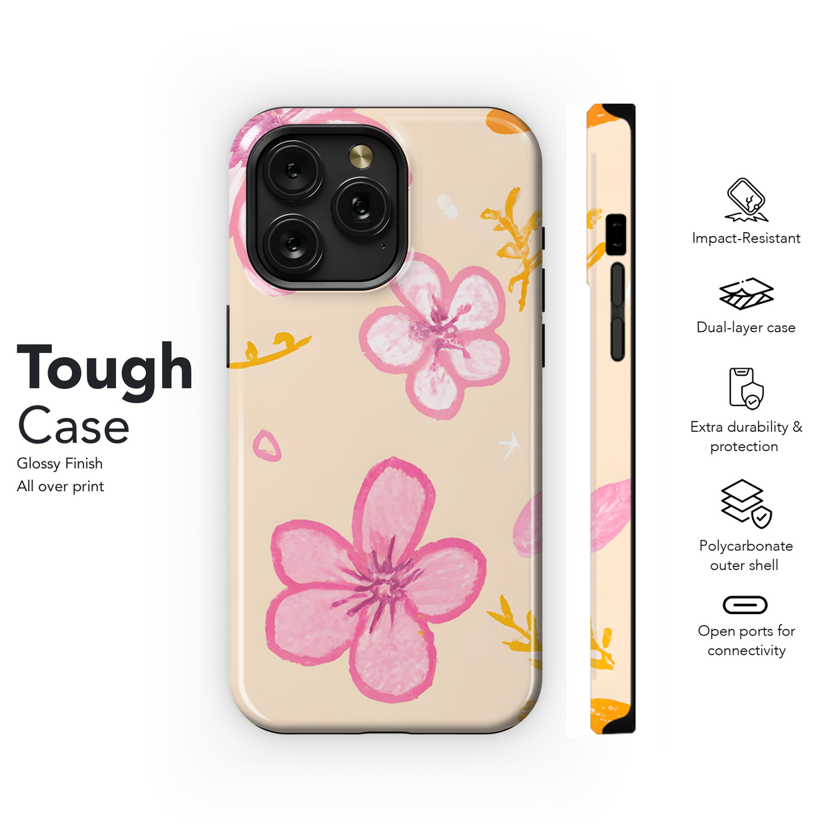 Floral Pastel Phone Case iPhone Samsung Cover Pixel 2933 - Image 6