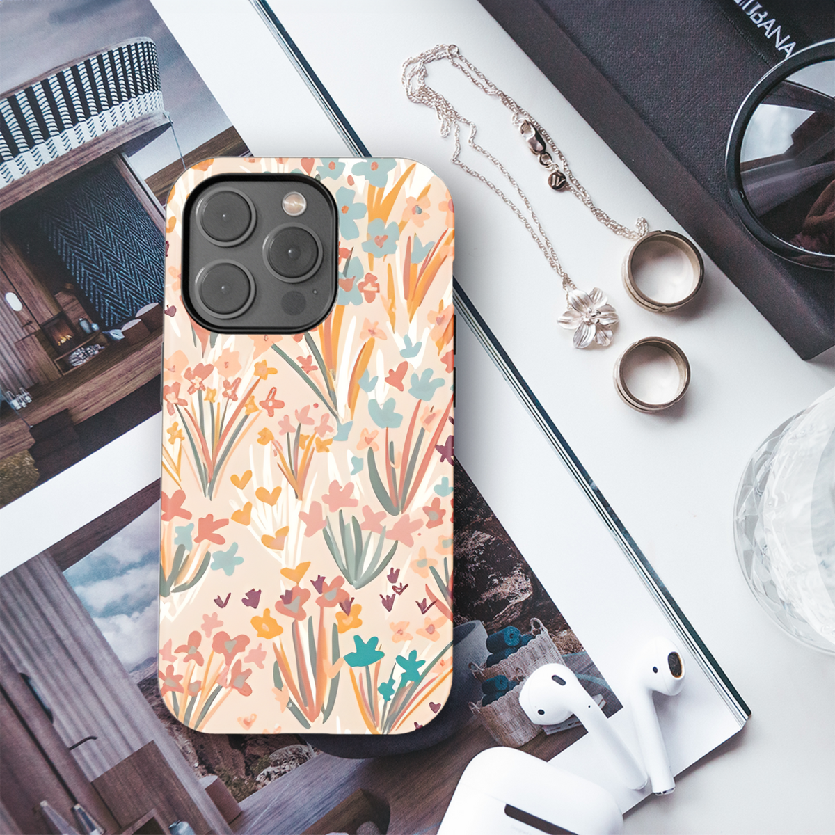 Floral Pattern for Fashion and Decor Phone Case iPhone Samsung Cover Pixel 2529 - Image 3