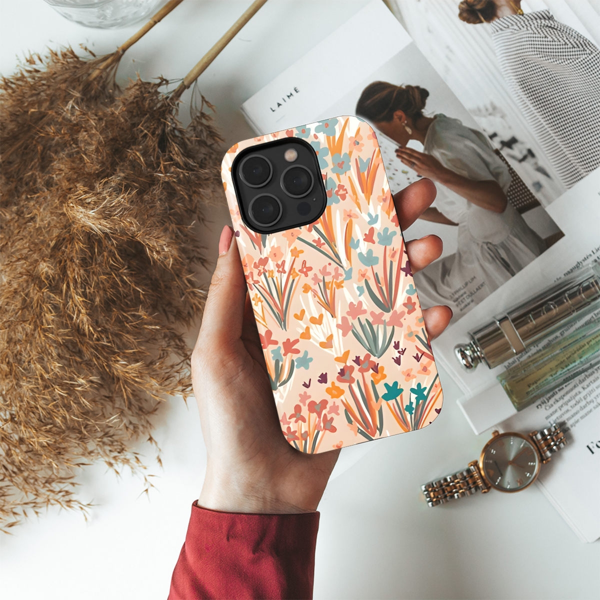 Floral Pattern for Fashion and Decor Phone Case iPhone Samsung Cover Pixel 2529 - Image 4