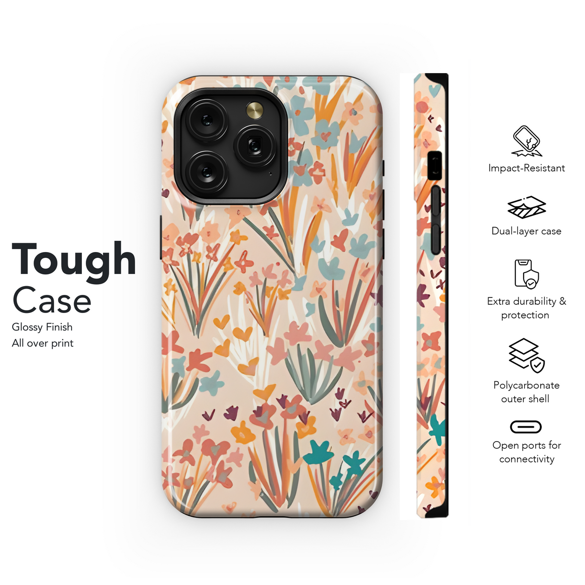 Floral Pattern for Fashion and Decor Phone Case iPhone Samsung Cover Pixel 2529 - Image 6