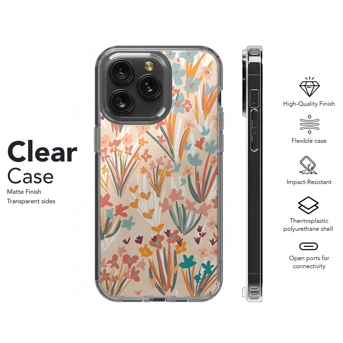 Floral Pattern for Fashion and Decor Phone Case iPhone Samsung Cover Pixel 2529 - Image 8