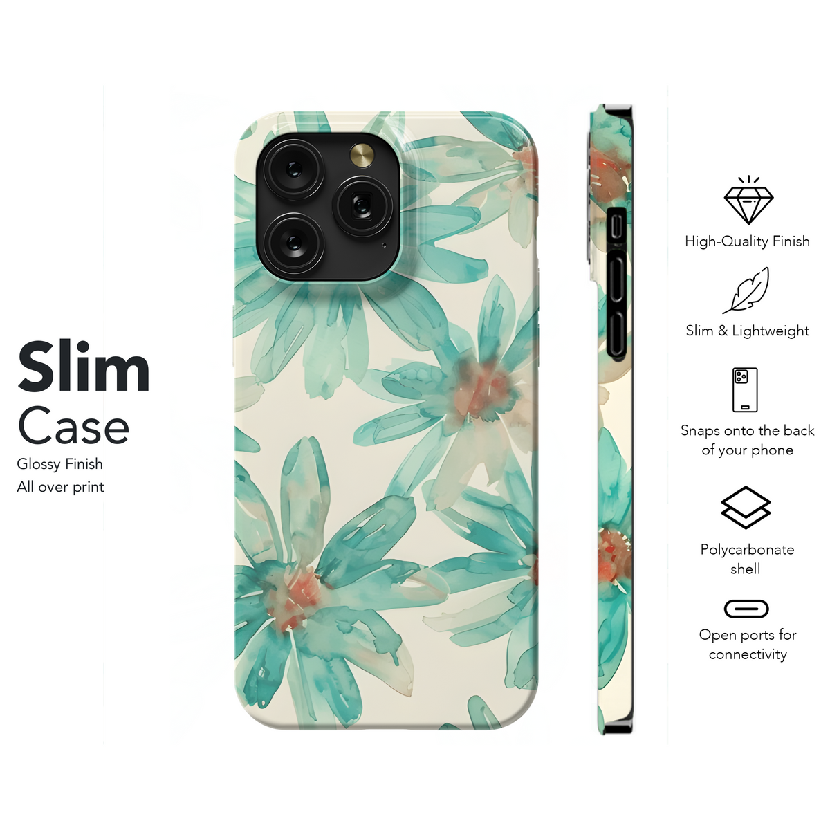 Floral Seamless Abstract Pattern Phone Case iPhone Samsung Cover Pixel 2312 - Image 7