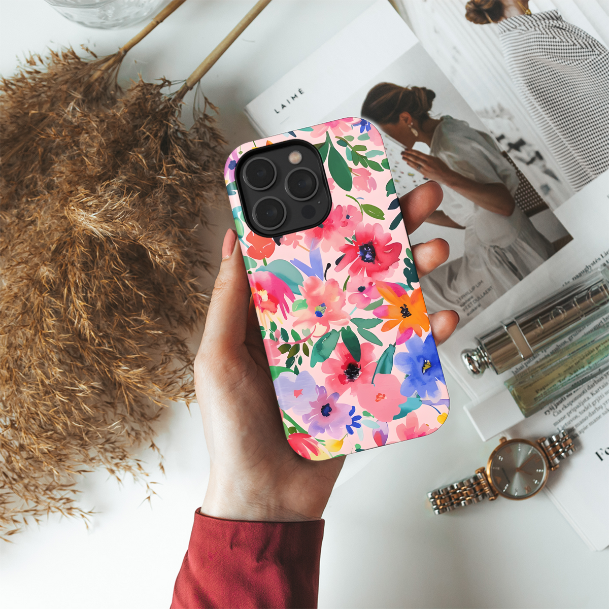 Floral Seamless Abstract Phone Case iPhone Samsung Cover Pixel 2310 - Image 4