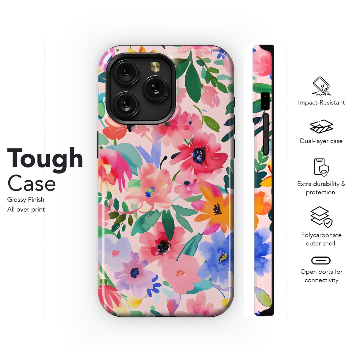 Floral Seamless Abstract Phone Case iPhone Samsung Cover Pixel 2310 - Image 6