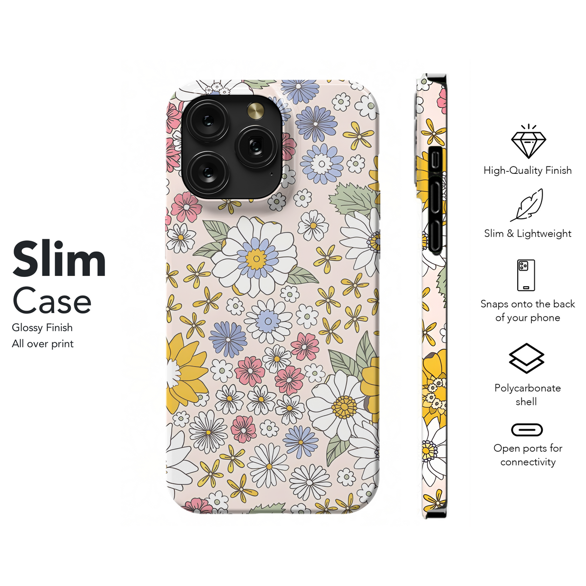 Floral seamless pattern boho Phone Case iPhone Samsung Cover Pixel 2483 - Image 7