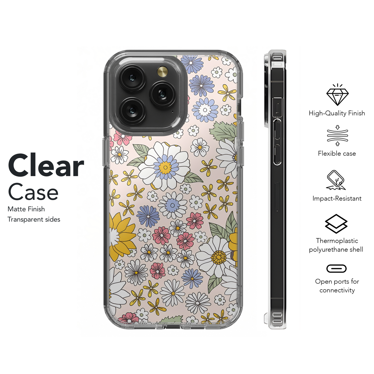 Floral seamless pattern boho Phone Case iPhone Samsung Cover Pixel 2483 - Image 8