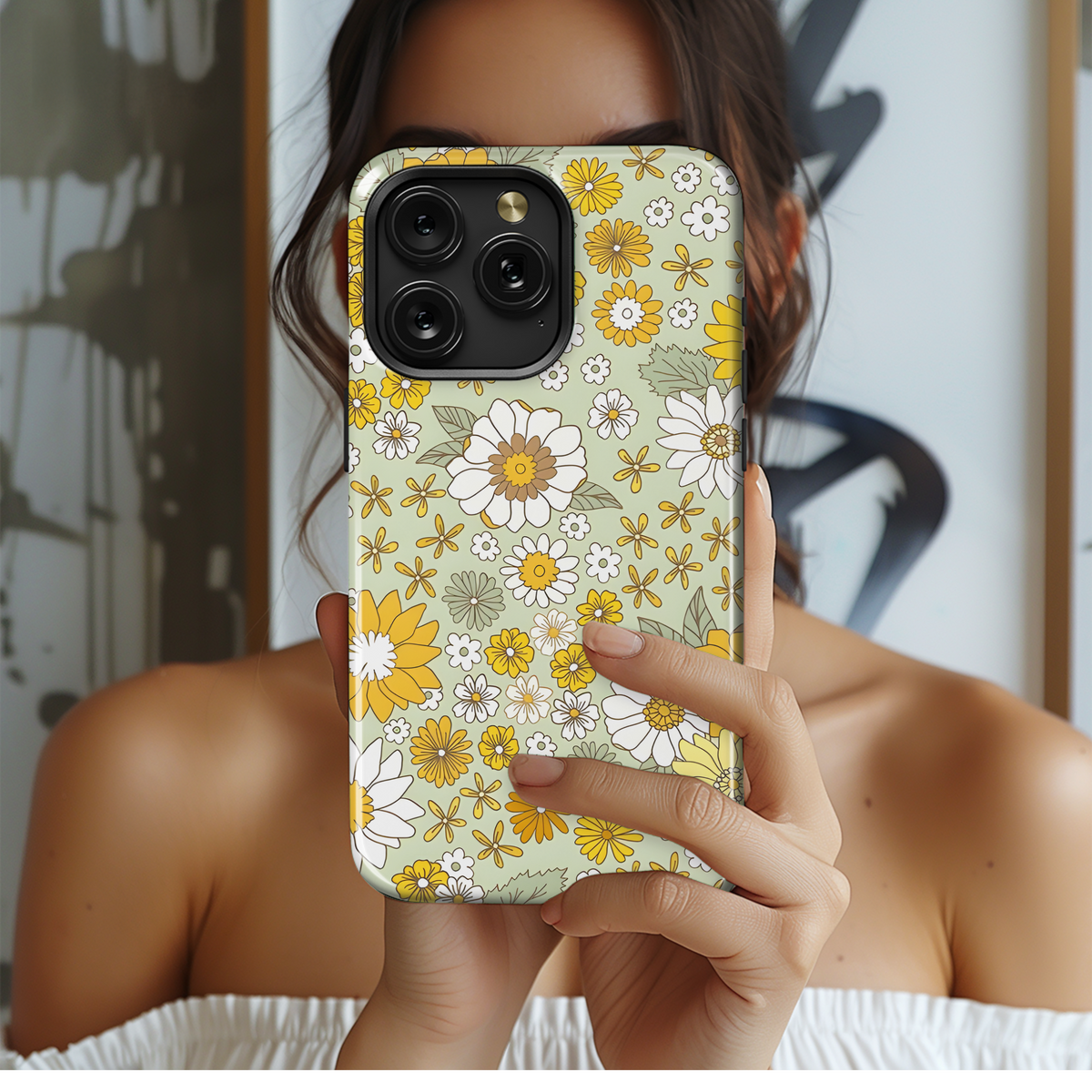 Floral Vintage Boho Phone Case iPhone Samsung Cover Pixel 2477 - Image 2