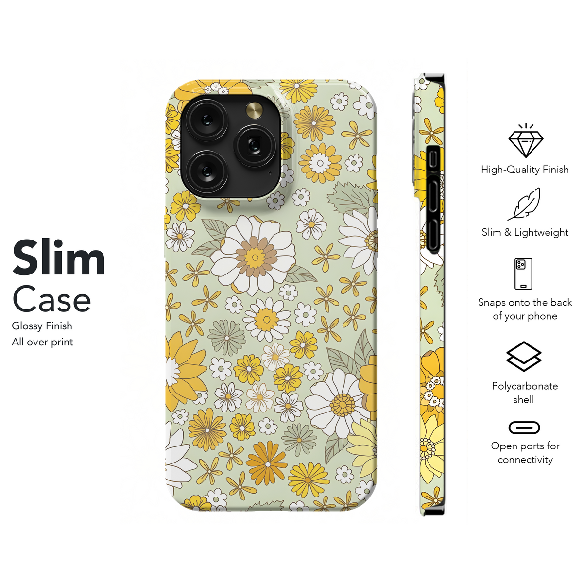 Floral Vintage Boho Phone Case iPhone Samsung Cover Pixel 2477 - Image 7