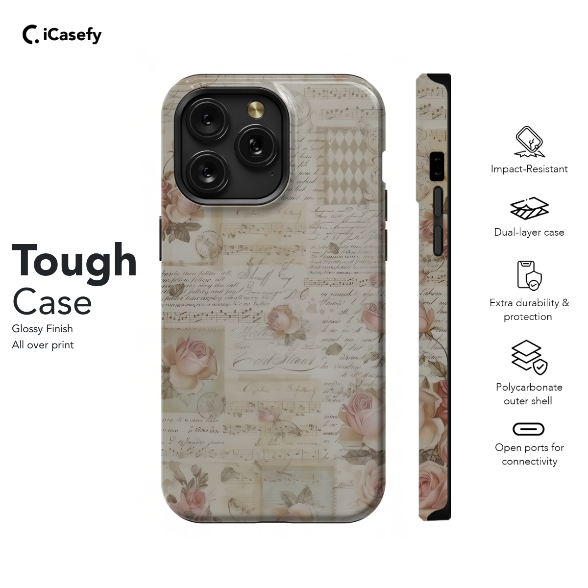 Floral Vintage Coquette Phone Case iPhone Samsung Pixel & More 556 - Image 5