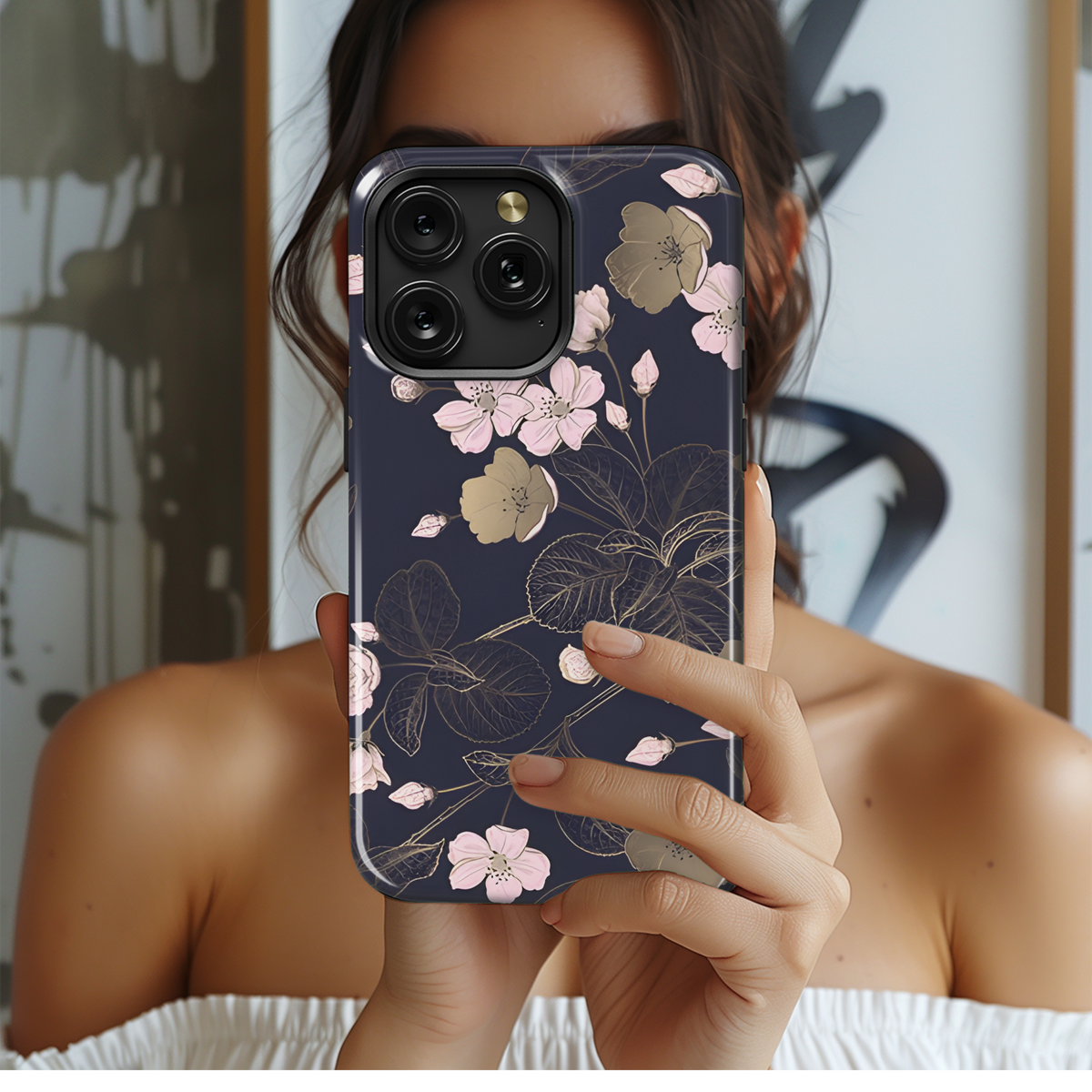 Floral Vintage Phone Case iPhone Samsung Cover Pixel 2512 - Image 2