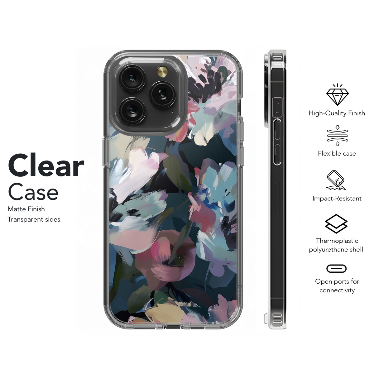 Floral Watercolor Pattern Phone Case iPhone Samsung Cover Pixel 2458 - Image 8